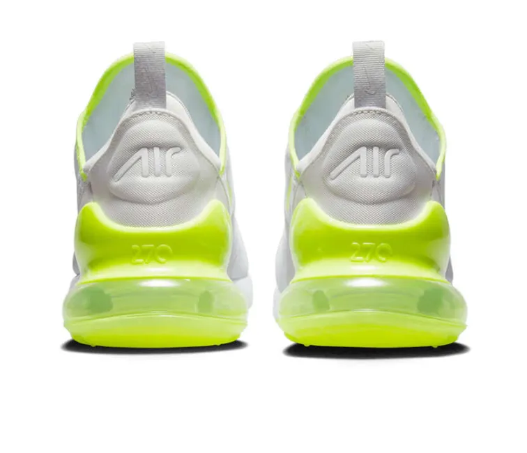Men's Nike Air Max 270 (White/Volt) Impact Resistant