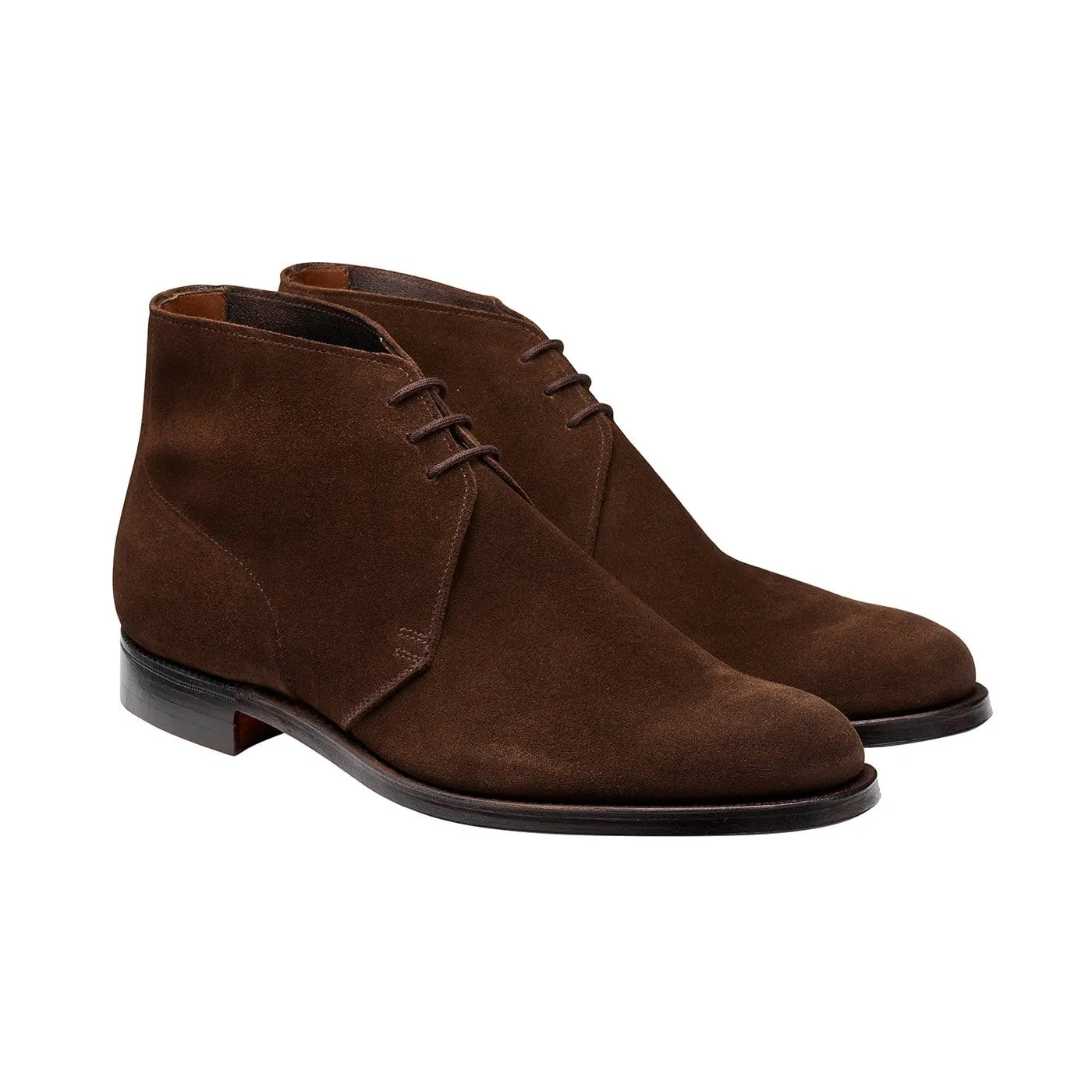 Chukka Dark Brown Suede Fashionable Living Ease