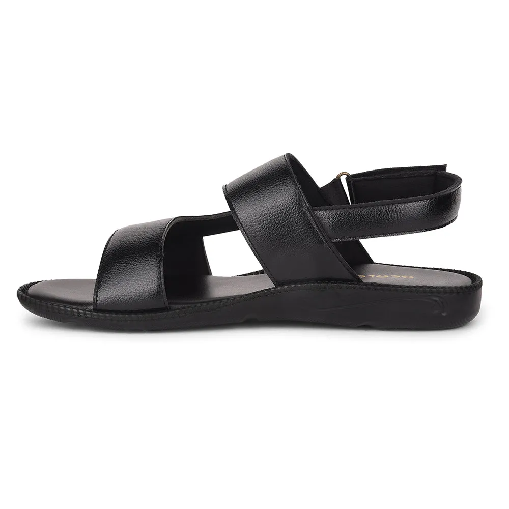Healers Black Casual Sandal For Men VCL-103 By Liberty Summer Footwear Essentials Everyday Comfort