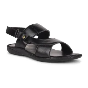 Healers Black Casual Sandal For Men VCL-103 By Liberty Daily Relax