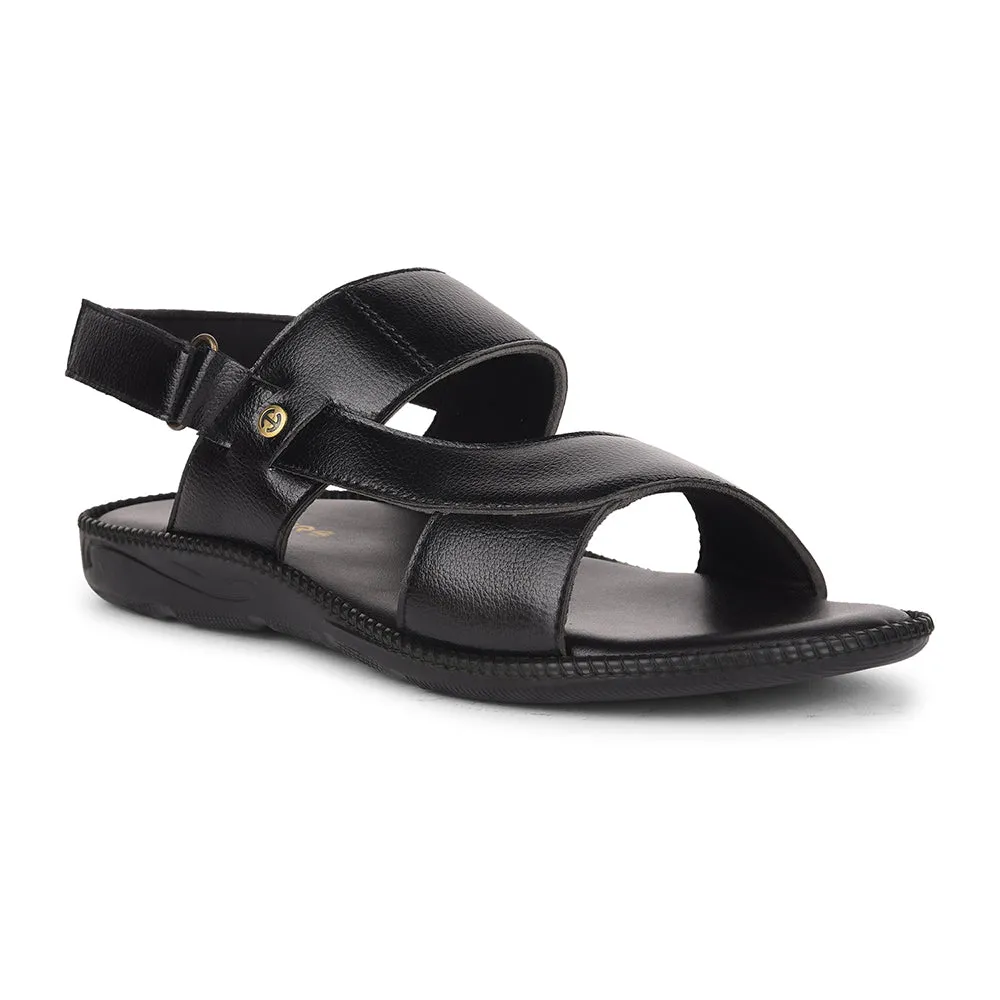 Healers Black Casual Sandal For Men VCL-103 By Liberty Daily Relax
