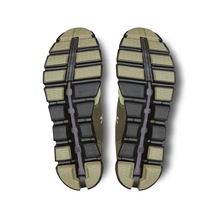 Mens On Running Cloud 5 in Grove/Haze Anti Fatigue Support Gusseted Tongue