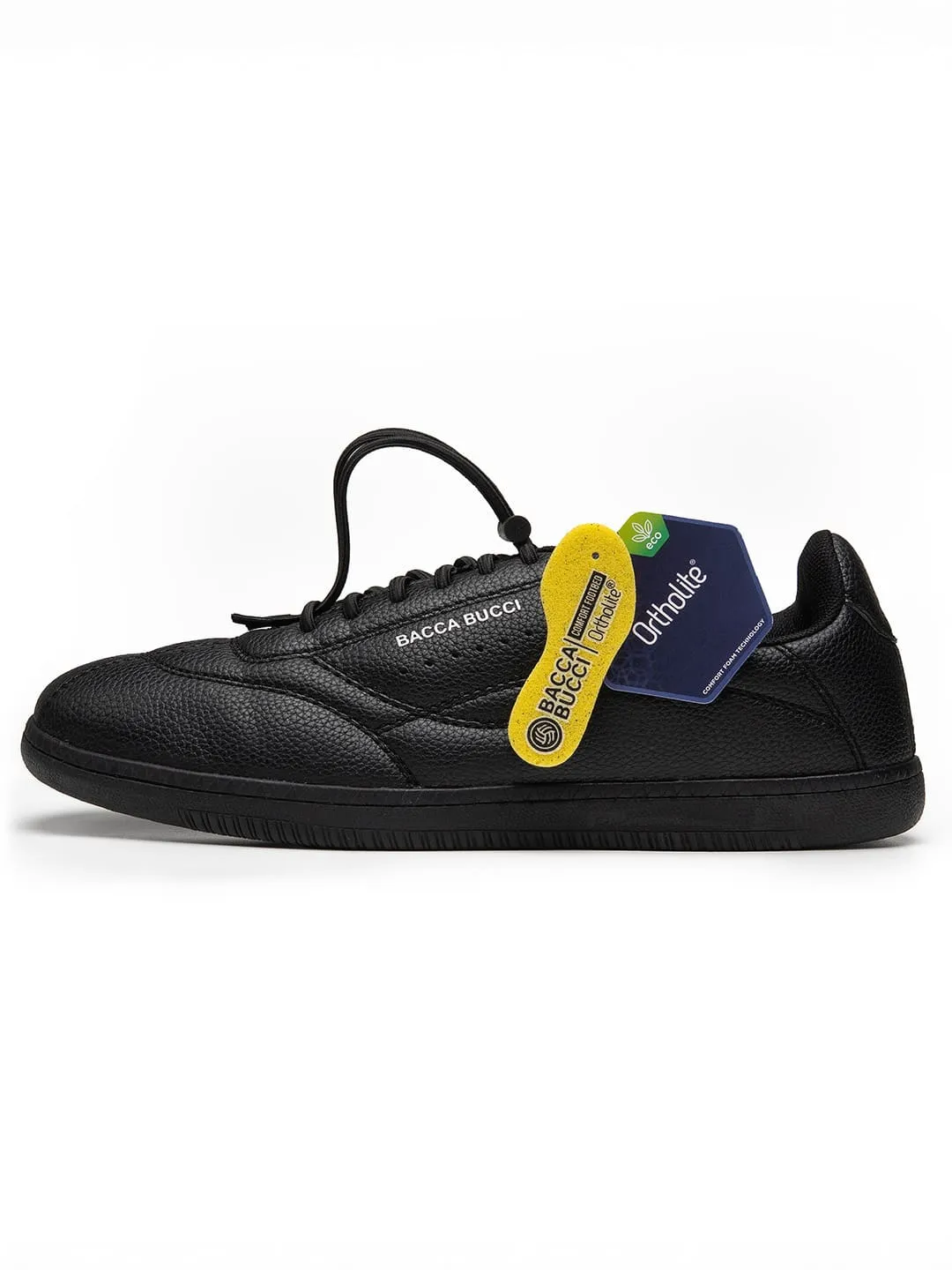 Toe box space Bacca Bucci ESSENCE Low-Top Sneaker with Ortholite Insole & Elastic Laces