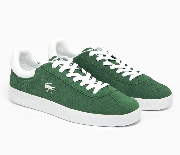 Men??s Lacoste Baseshot 223 1 SMA (Dark Green/White) shoe width