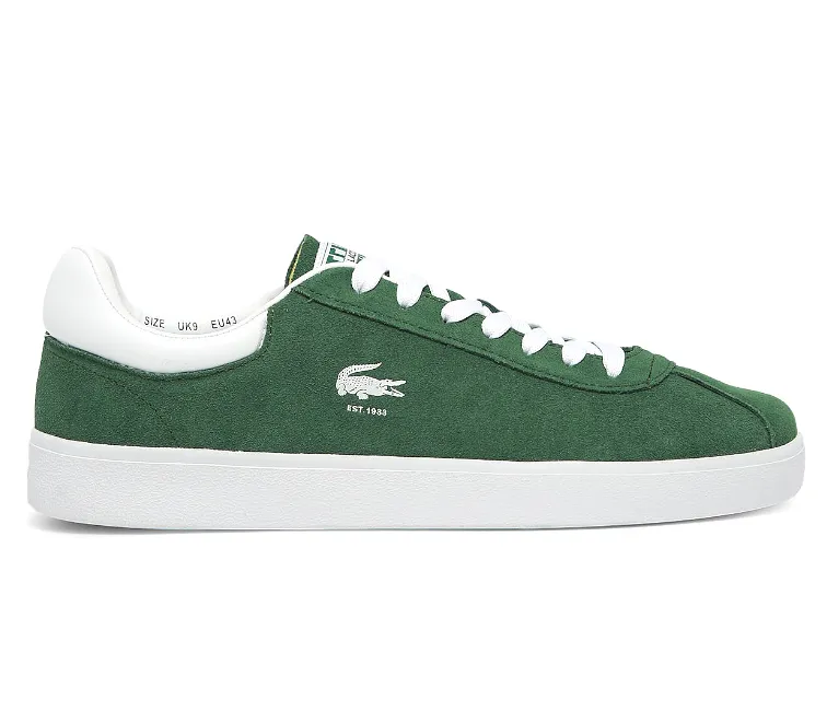 bright colored shoes American football shoes Men??s Lacoste Baseshot 223 1 SMA (Dark Green/White)