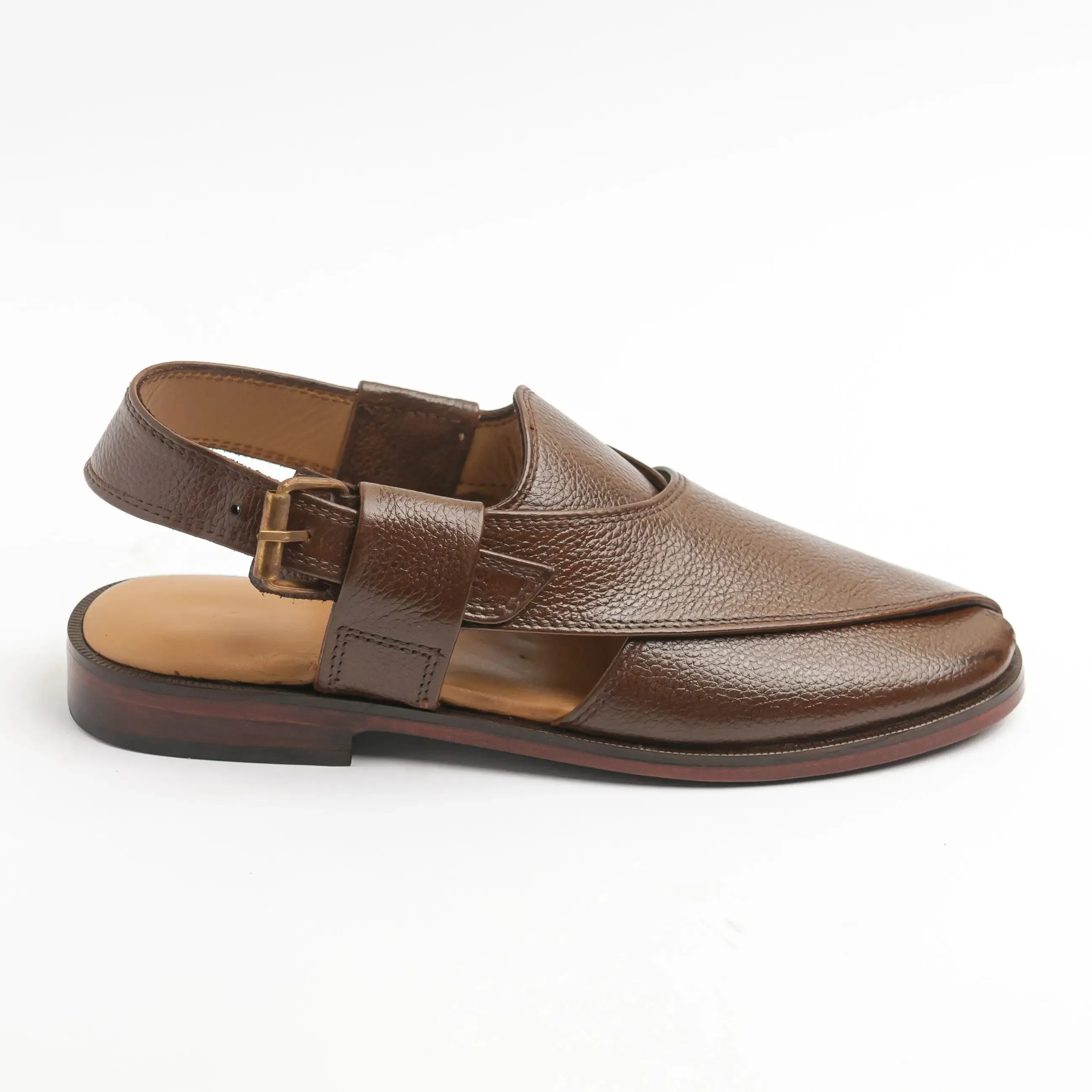 Mughal - Dark Brown Structured Upper Clean Looker All Day Leather