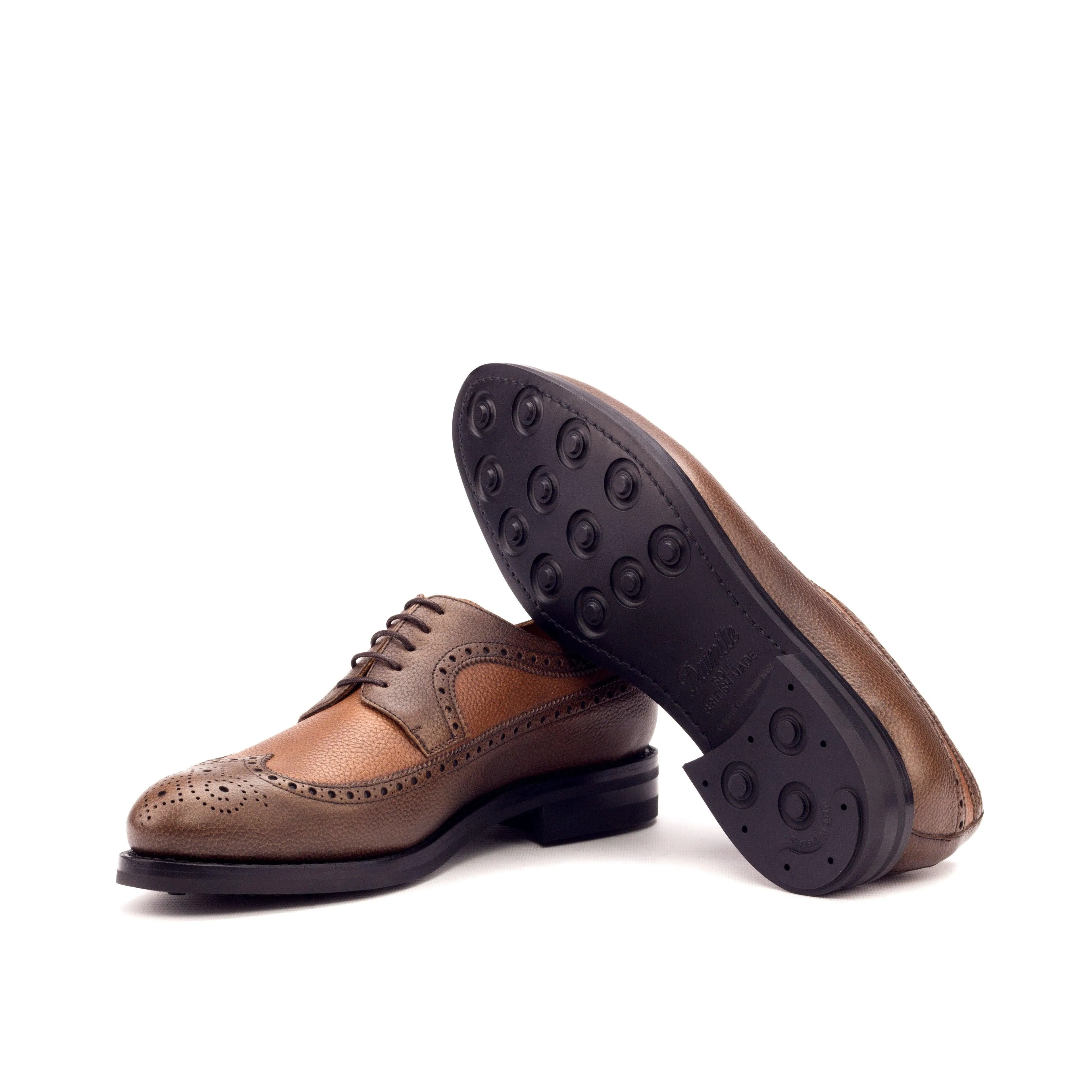 Brown Full grain Leather Longwing Blucher Quiet Workspace