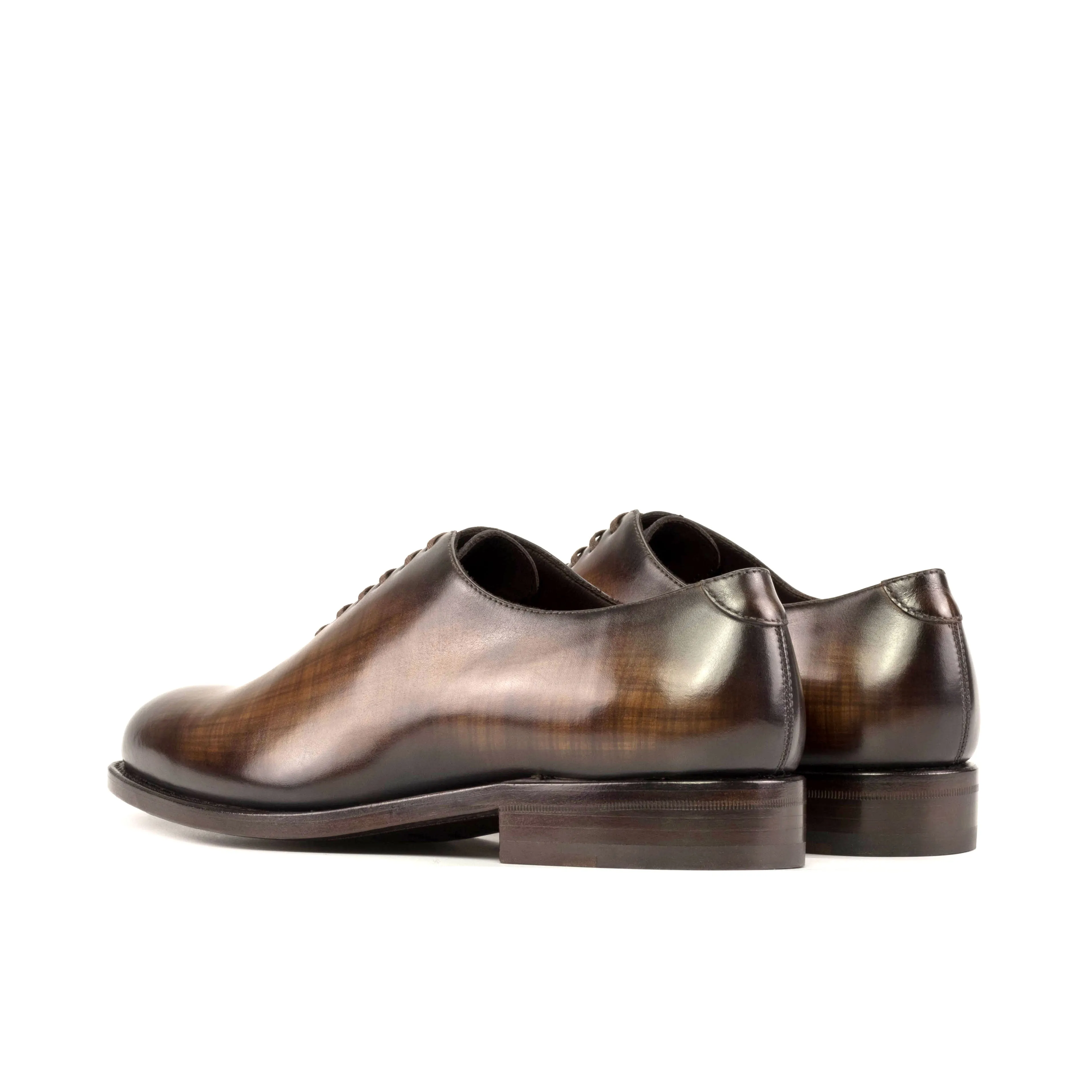 Brown Patina Wholecut Shoes Icon Fit