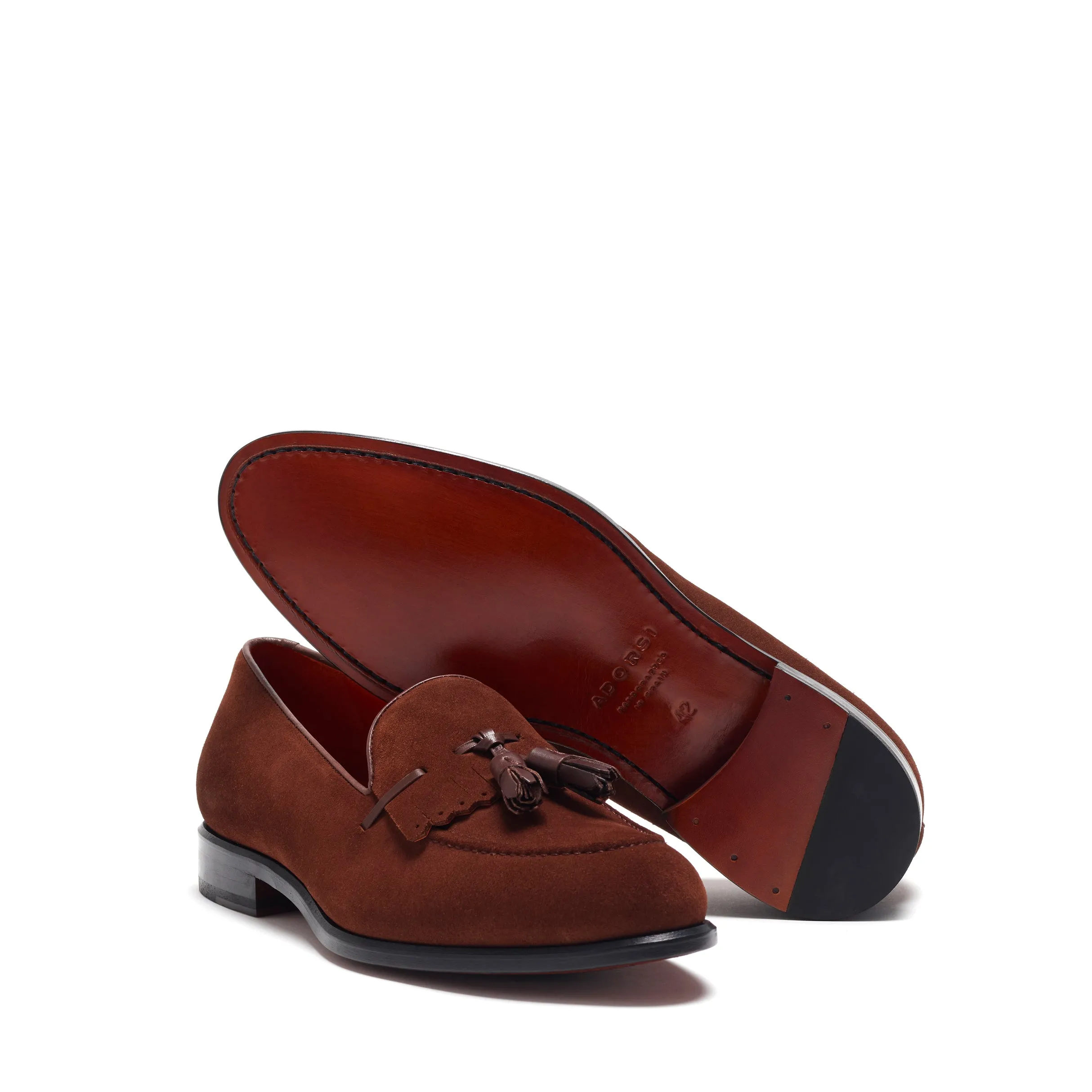 Bold Path Brown Suede Kiltie Tassel Loafer