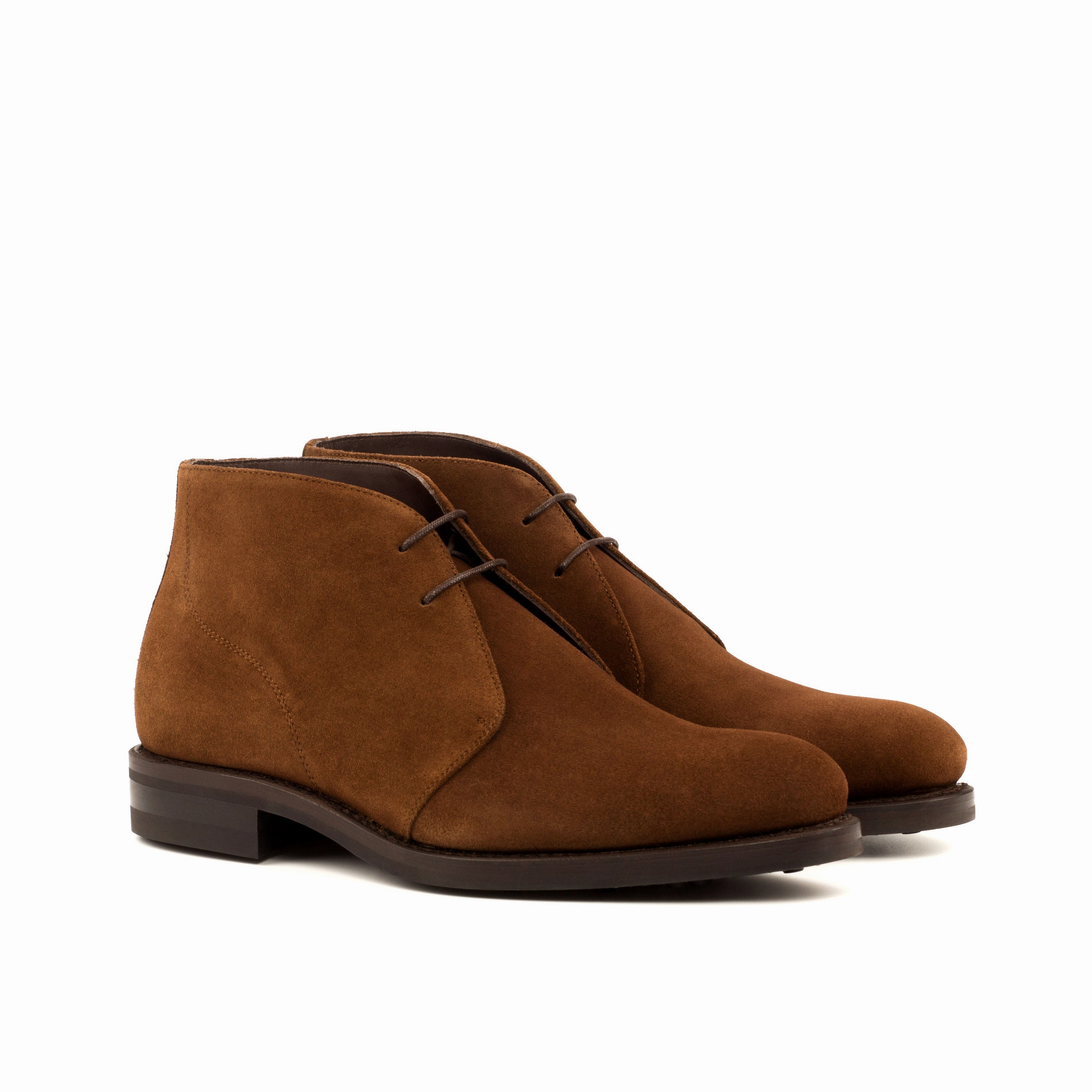 Smart Casual Style Brown Suede Chukka Boots