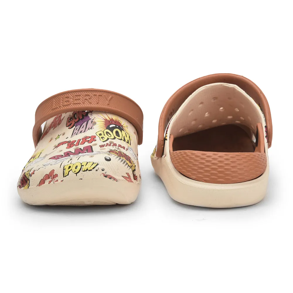 A-HA By Liberty LPMXT-810 Men Cream Clogs Comforted Walk