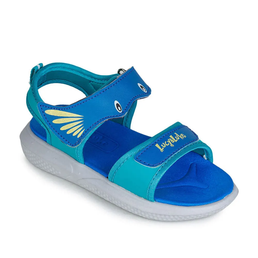 Sandal Accessories Fashionable Open-toe Sandals Lucy & Luke Blue Casual Sandal For Kids HIPPO-1 By Liberty