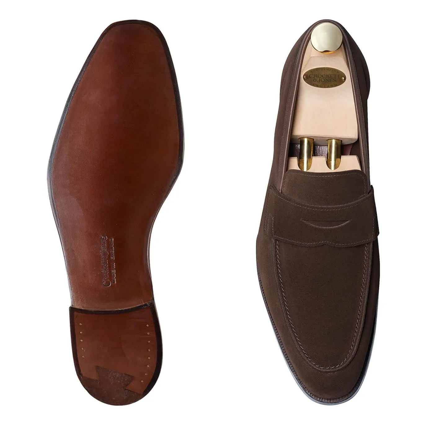 High Lane Cadogan Dark Brown Calf Suede