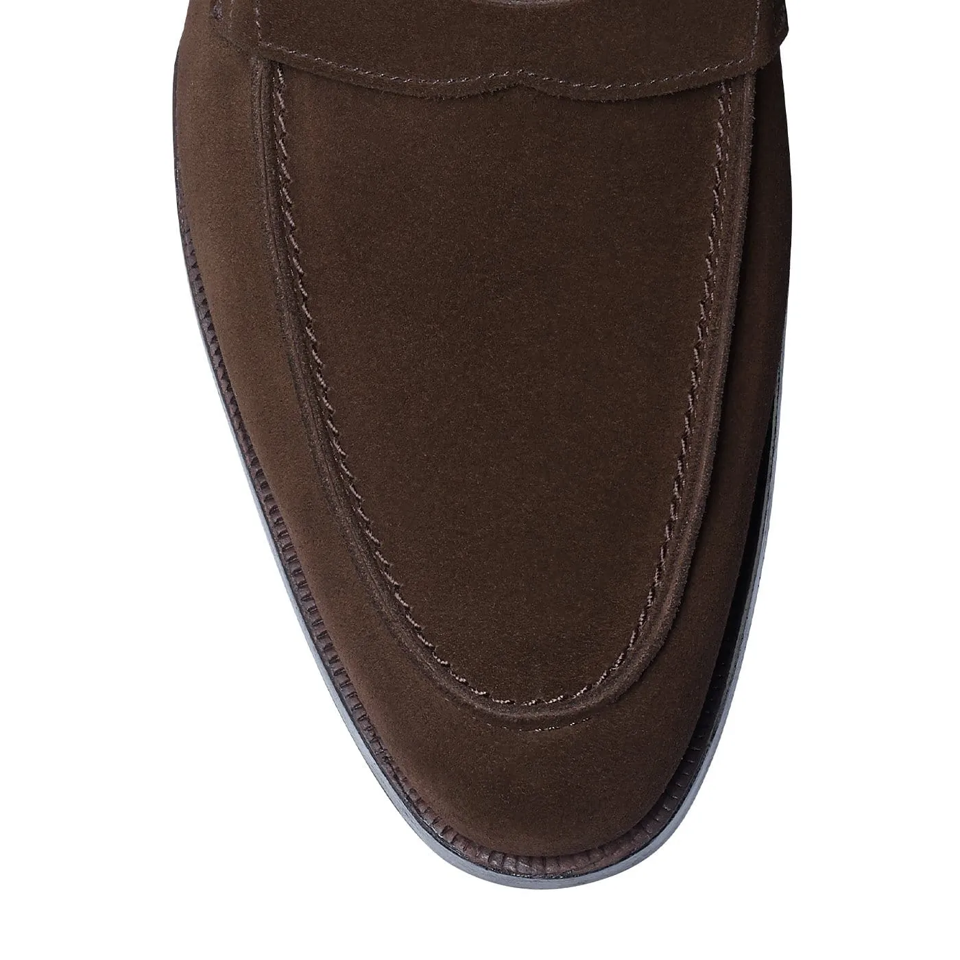 Cadogan Dark Brown Calf Suede Silent Walk Lead Shade