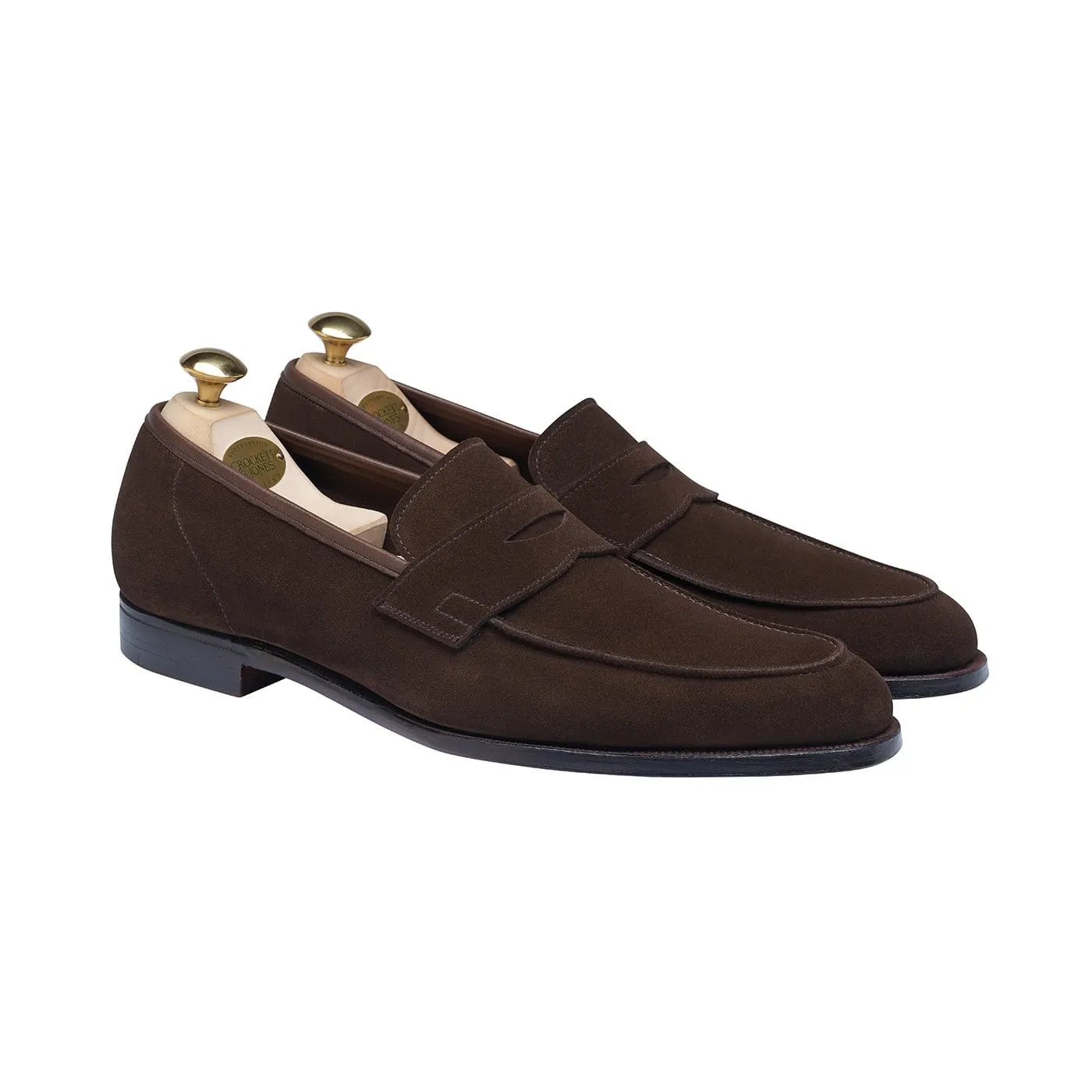 Cadogan Dark Brown Calf Suede Reliable Footwear Breathable Sole