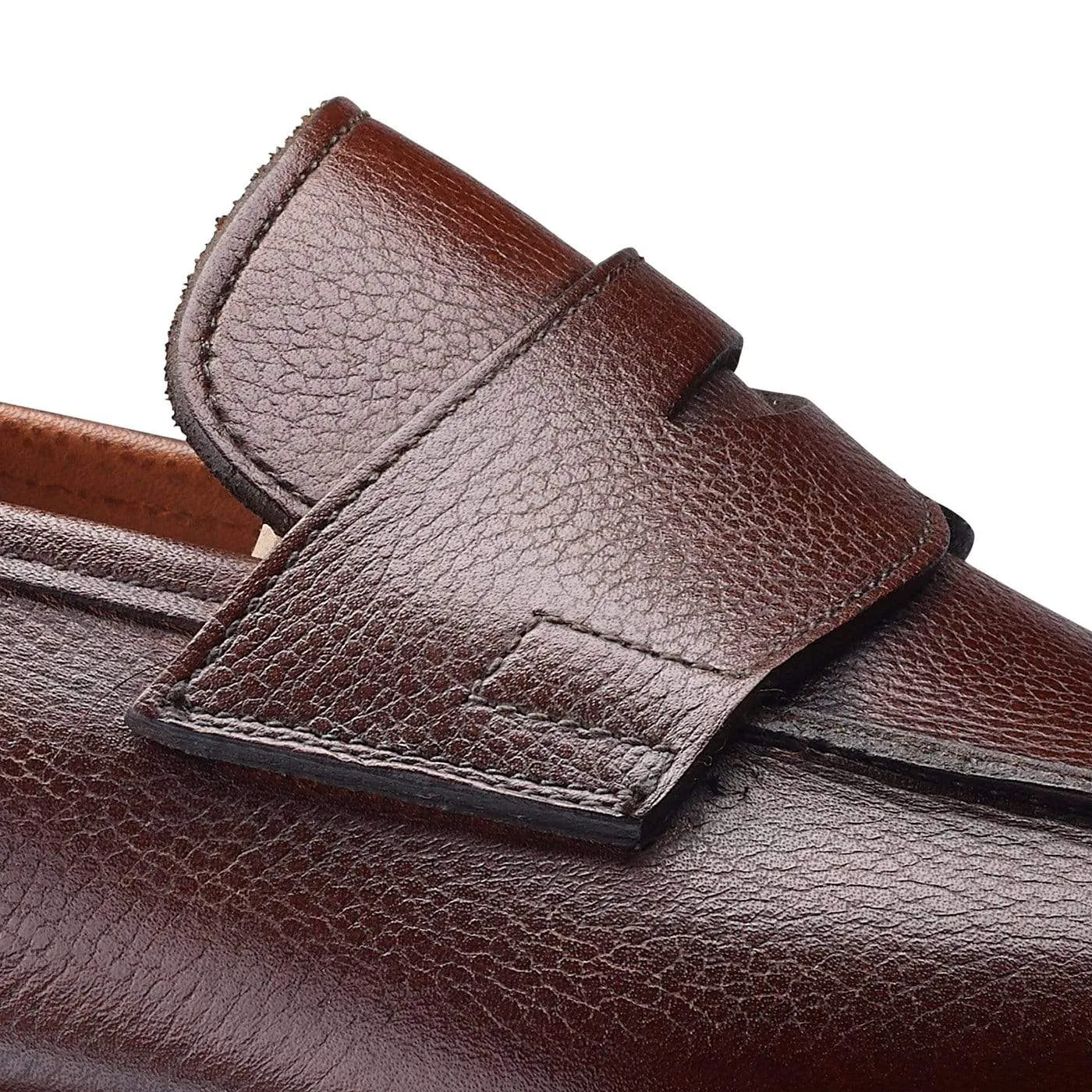 Cadogan Dark Brown Pebble Grain Signature Fit Adjustable Straps
