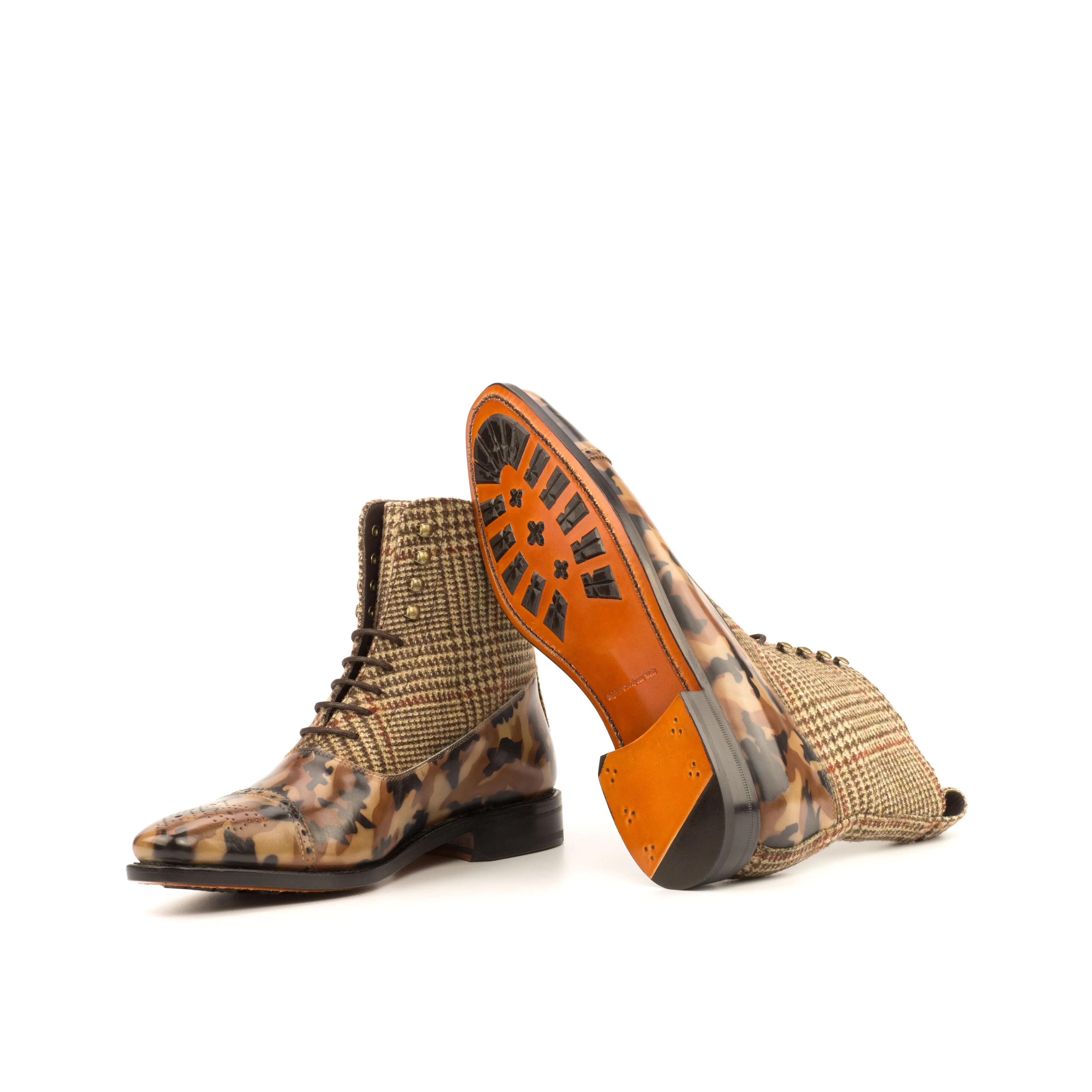 Camo Patina & Tweed Balmoral Boots City Commuter