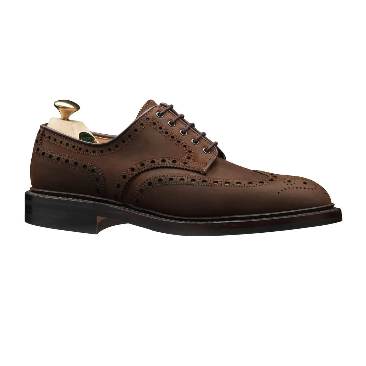 Indoor Use Cardigan 4 Dark Brown Rough-Out Suede