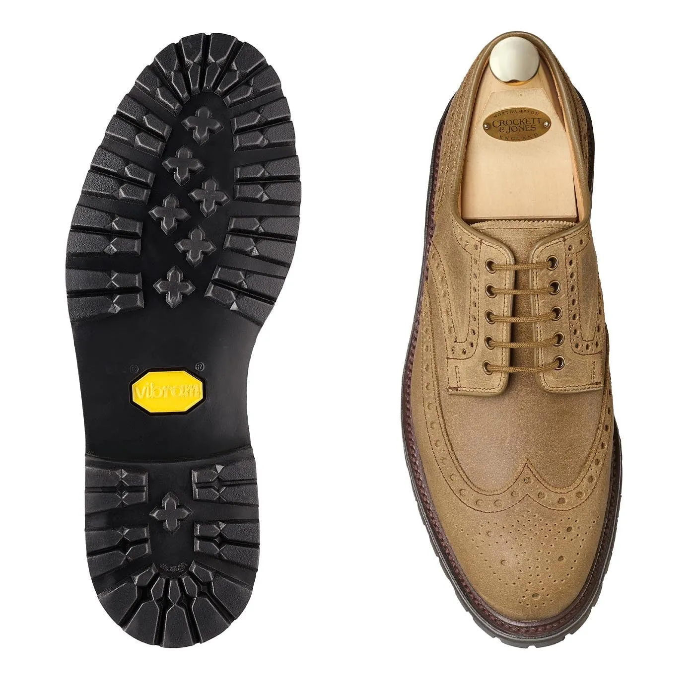 Stylish Leather Shoes Classic Edge Walk Cardigan 5 Natural Rough-Out Suede