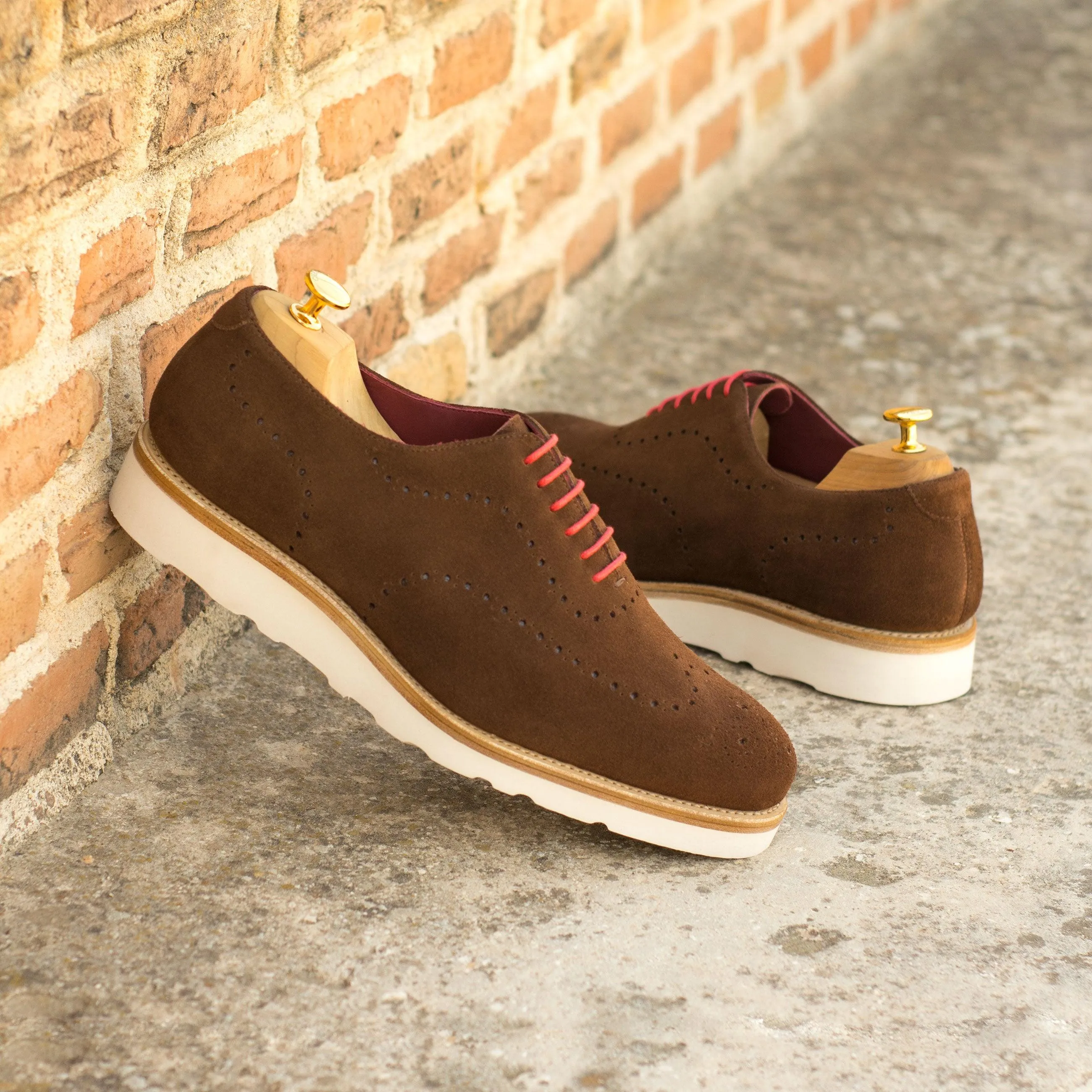 Stylish Appearance Casual Brown Suede Wholecut Shoes