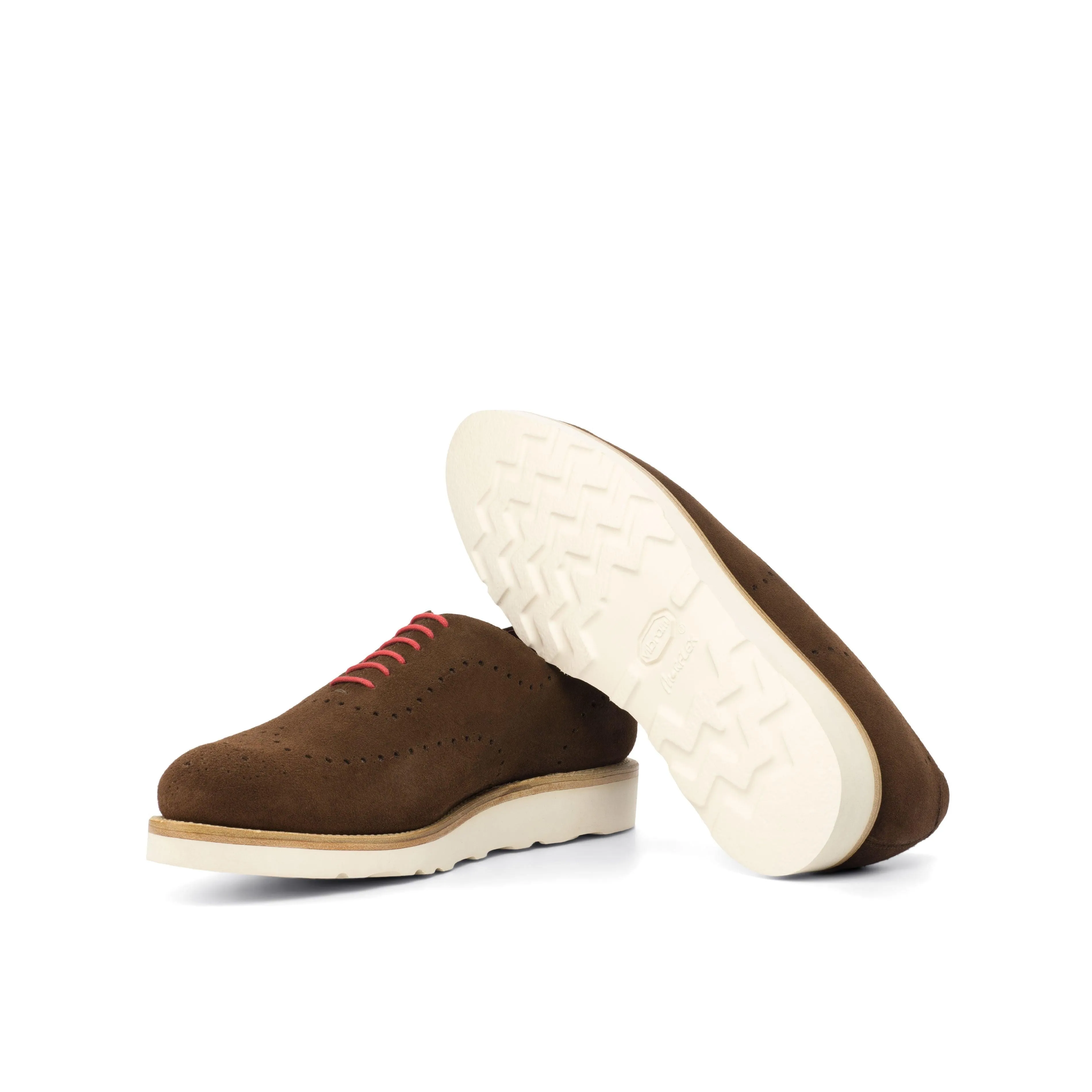 Chic Design Step Control Casual Brown Suede Wholecut Shoes