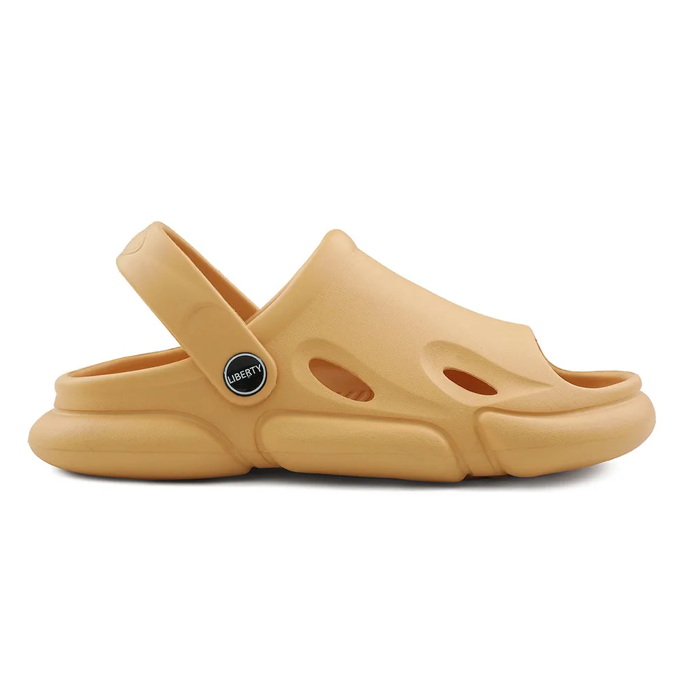 A-HA Mustard Casual Clogs For Kids BEACHFIT01 By Liberty Easy To Clean Comfort footbed