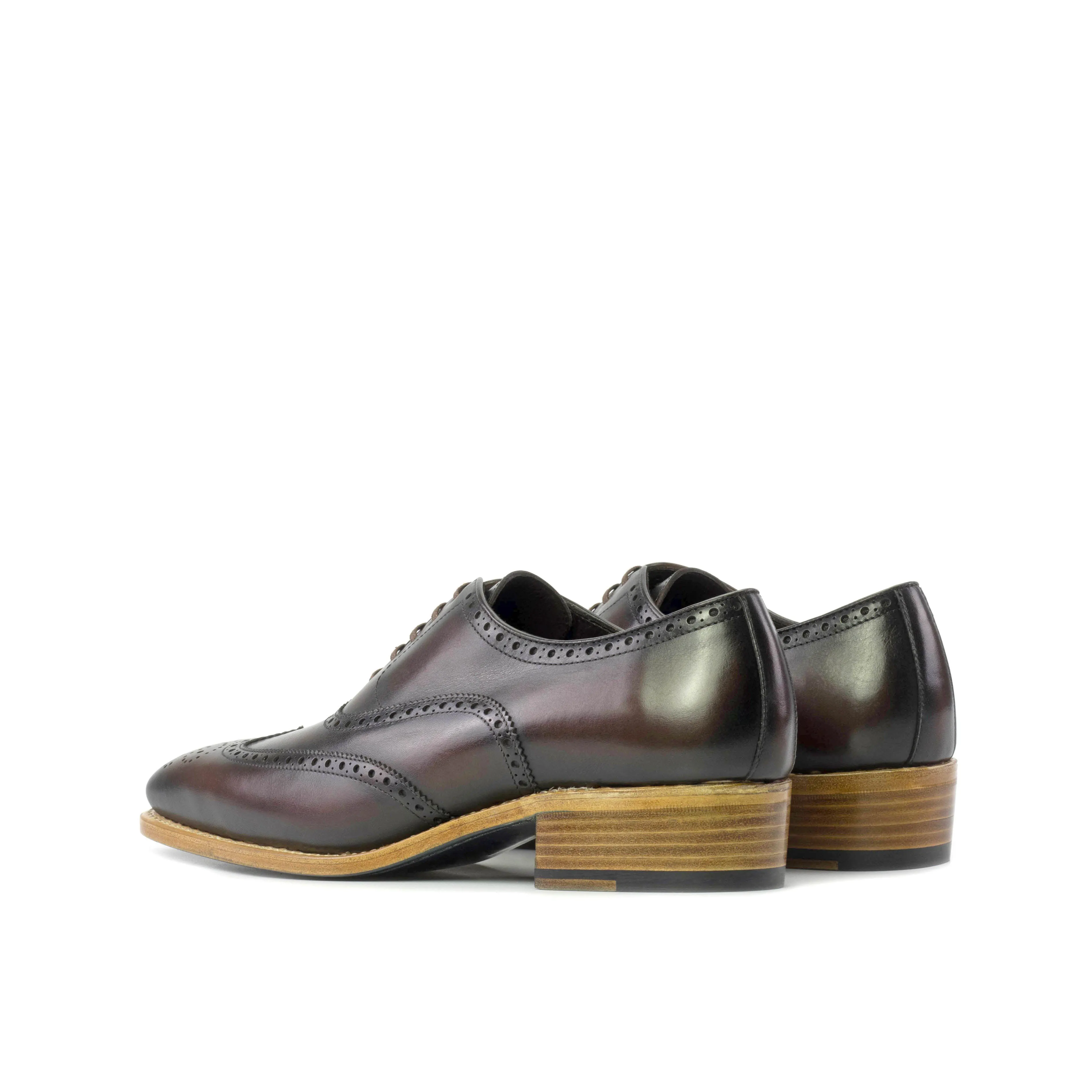 Comfortable Heel Icon Look Dark Brown Wingtip Brogue Shoes