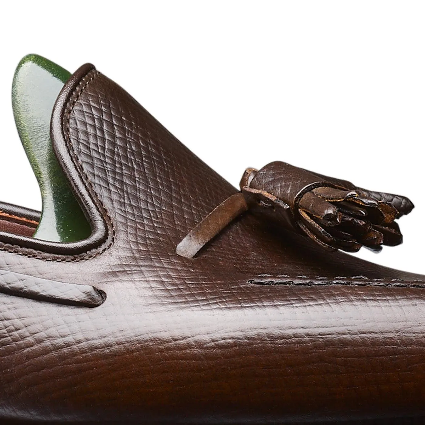 Cavendish 3 Dark Brown Hatch Grain Cordovan Classic Style Plush Pad