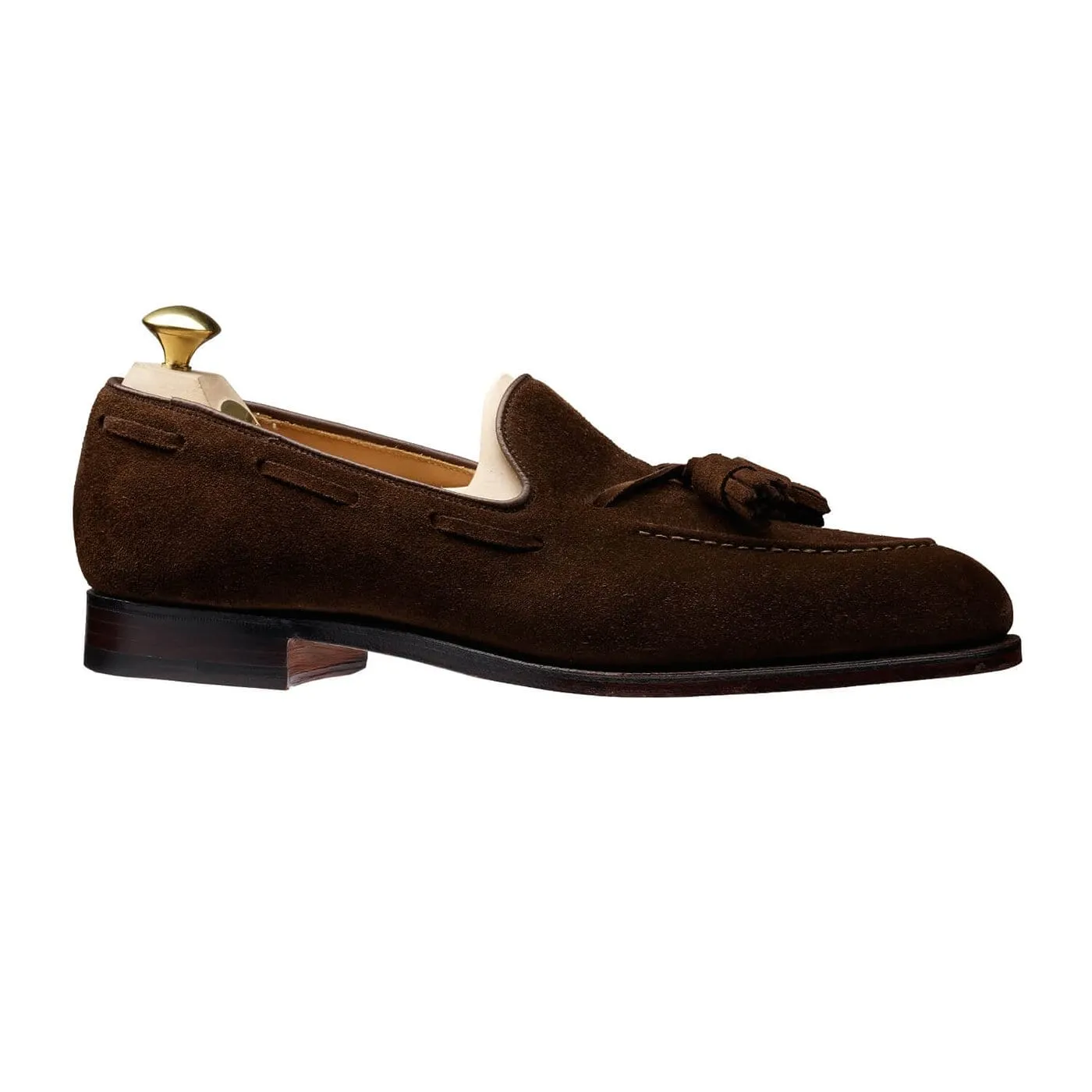 Cavendish Dark Brown Calf Suede Quick On Top View