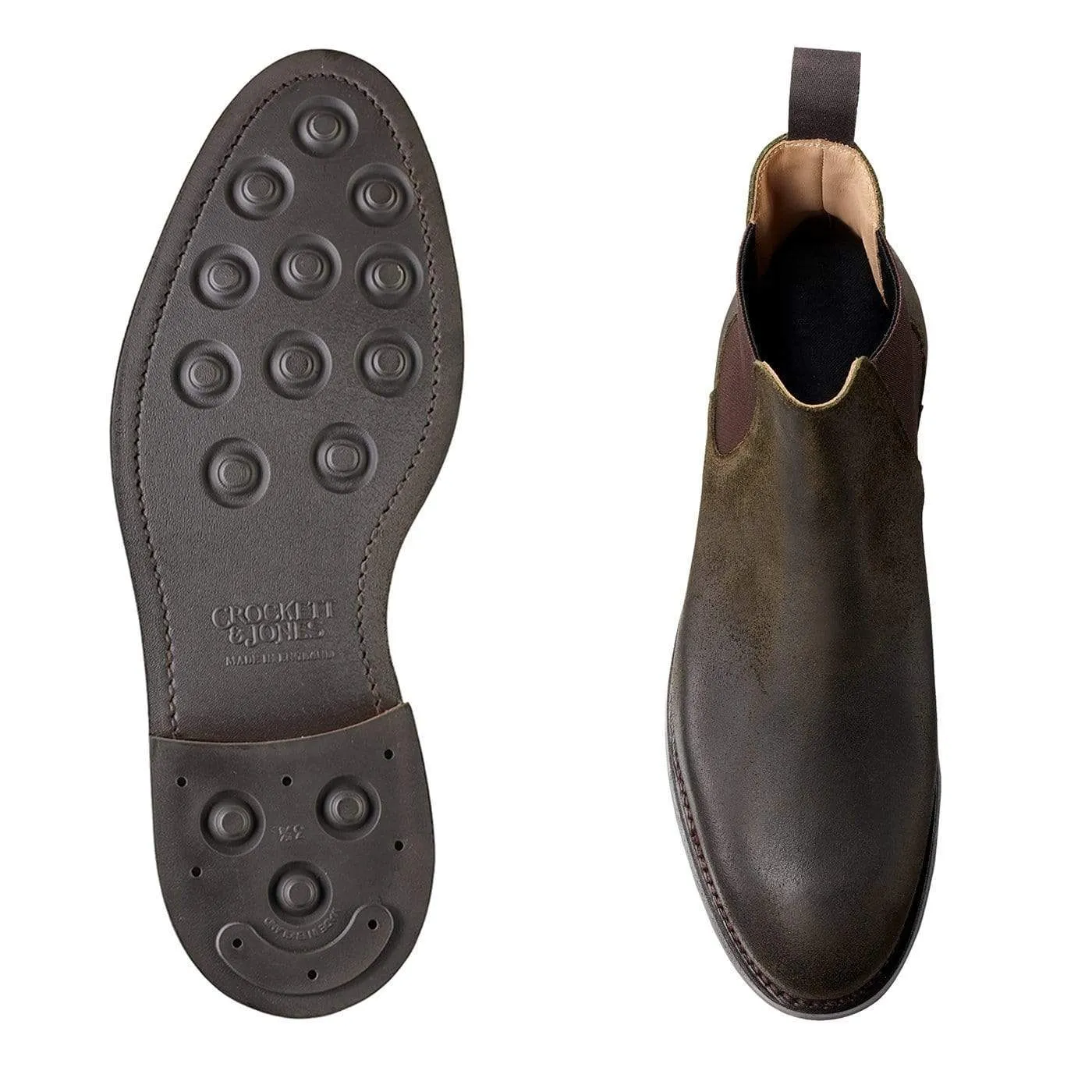 Chelsea 5 Green Rough-Out Suede Everyday Style