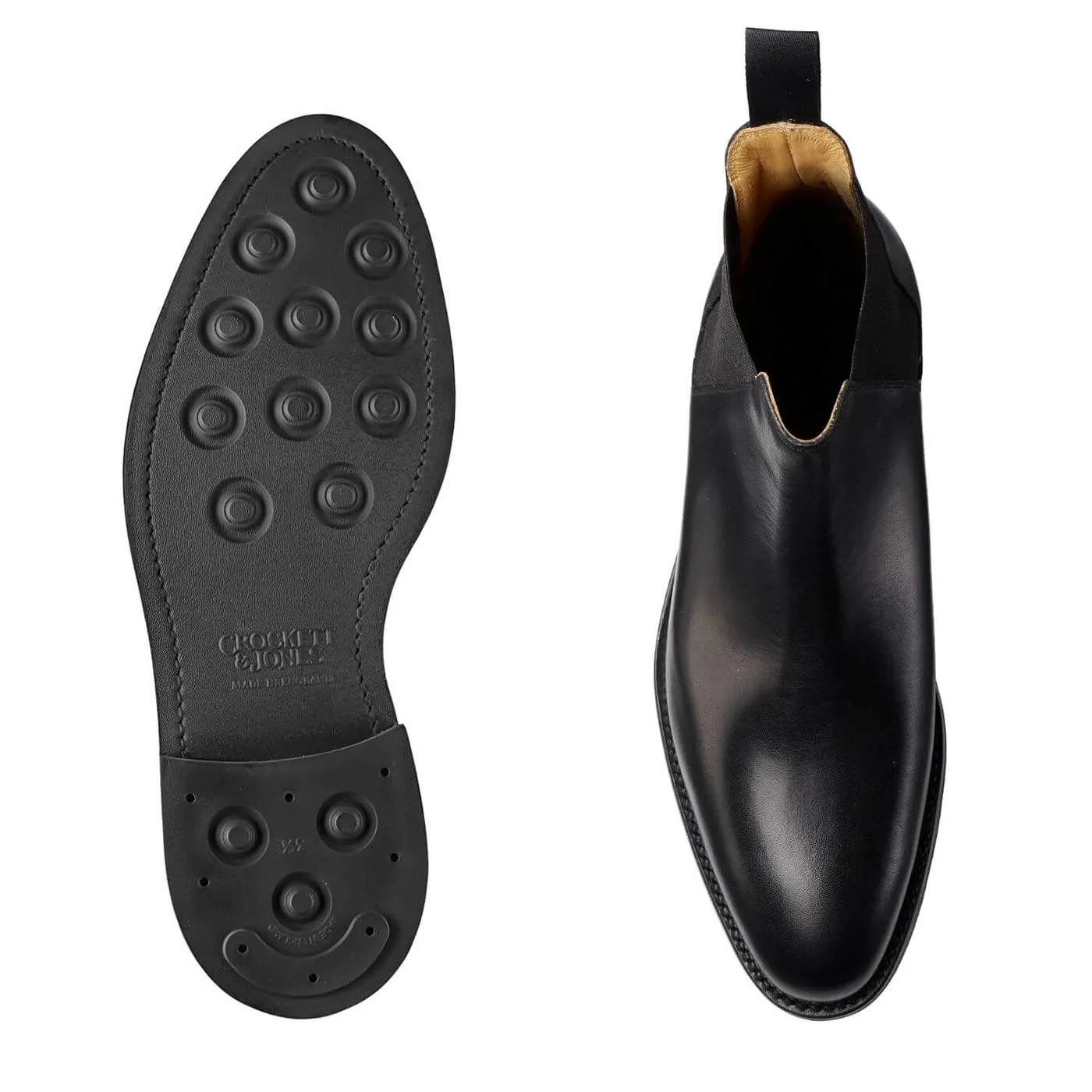 Chelsea 8 Black Wax Calf Comfy Footing Mark Style