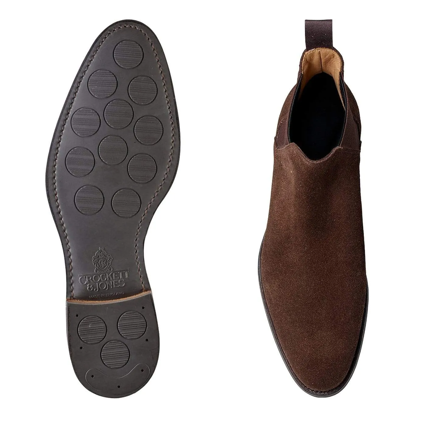 Chelsea 8 Dark Brown Suede (G Fitting) Smart and Stylish
