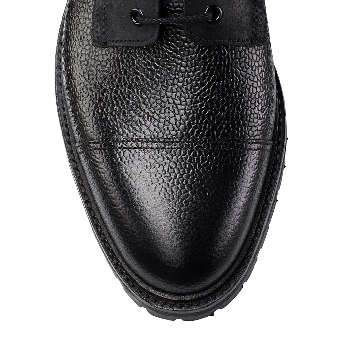 Aldershot Black Scotch Grain & Black Rough-Out Suede Luxury Wedding