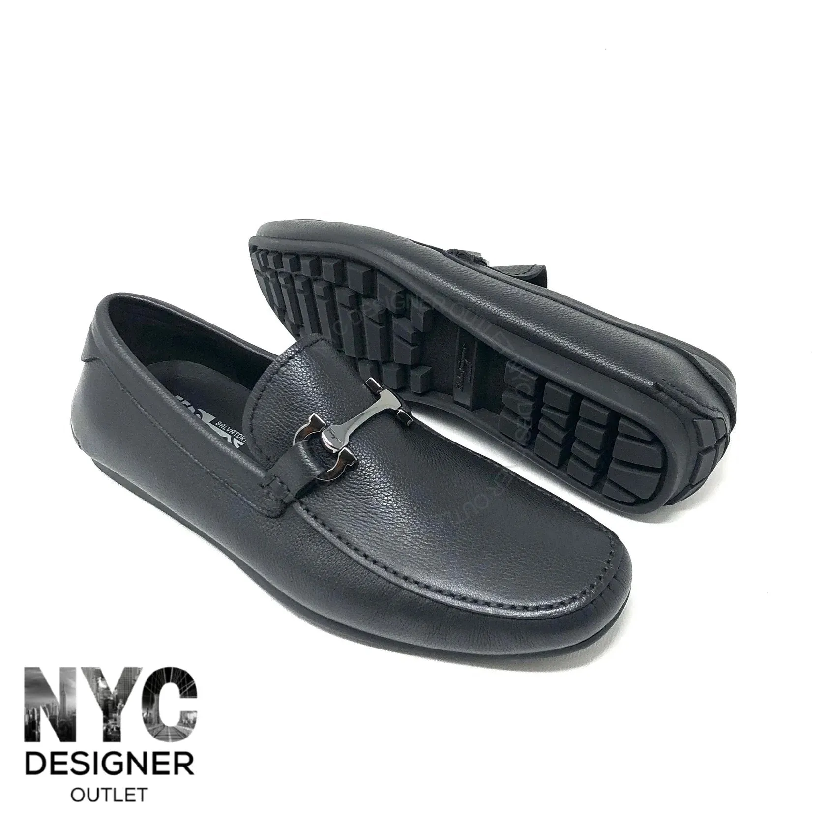 Ferragamo Cancun Driver's Formal Style Flat Heel