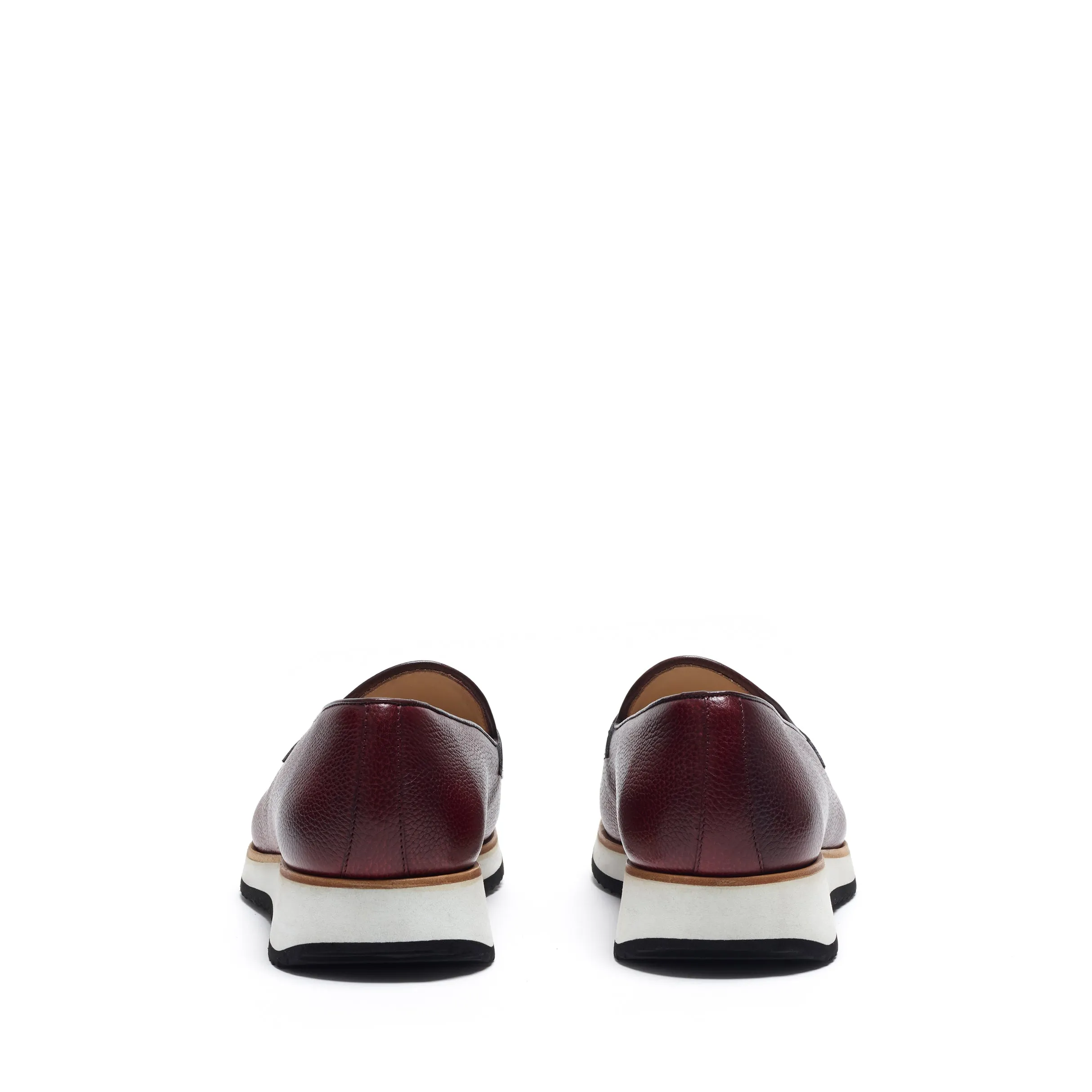 Street Fair Ultimate Style Burgundy Calf Leather Penny Loafer