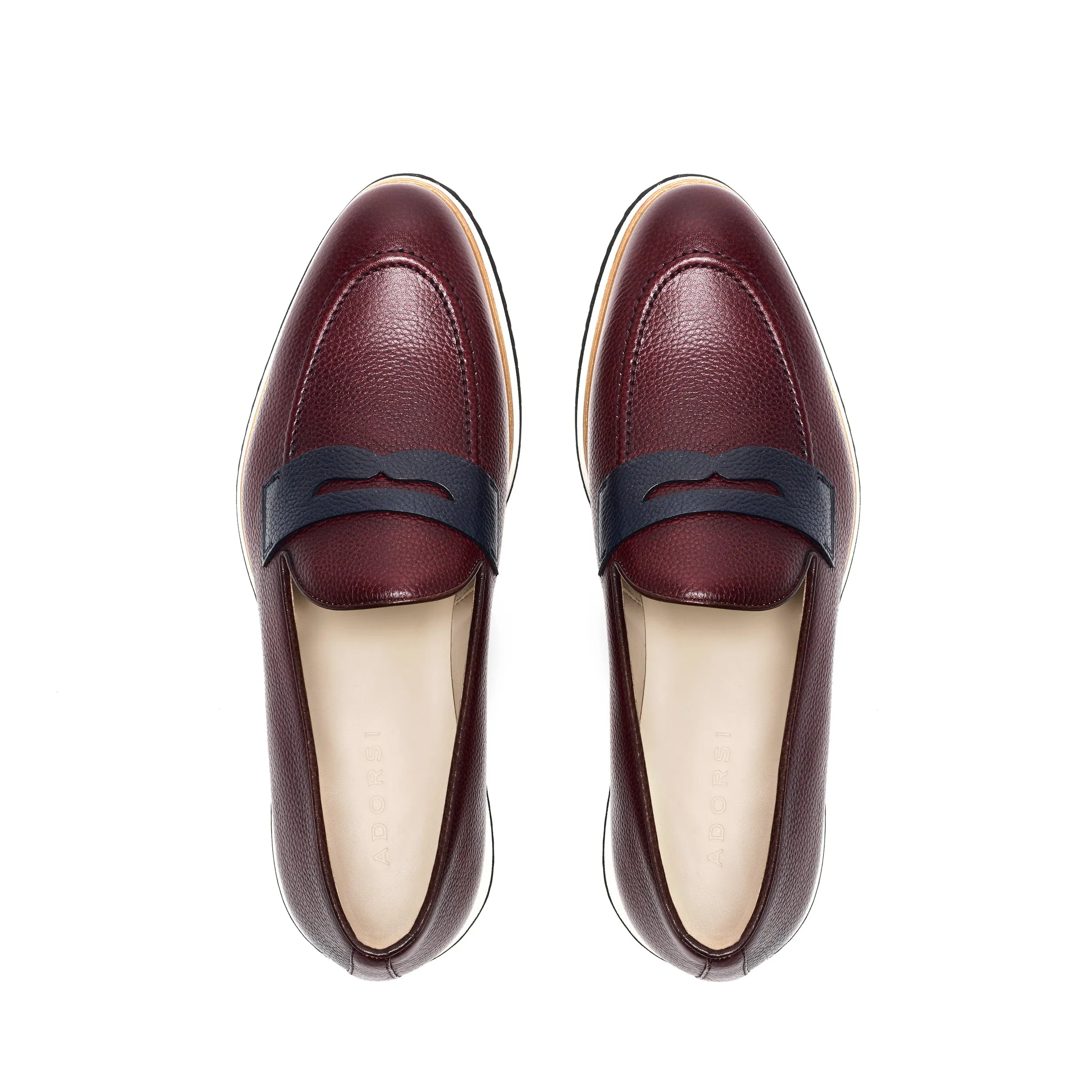 Everyday Look Ultimate Style Burgundy Calf Leather Penny Loafer