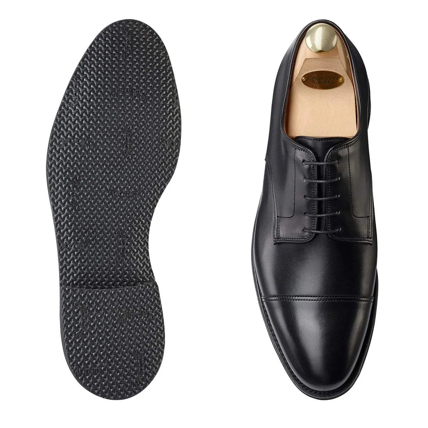 Bradford Black Calf Paced Movement Subtle Styling