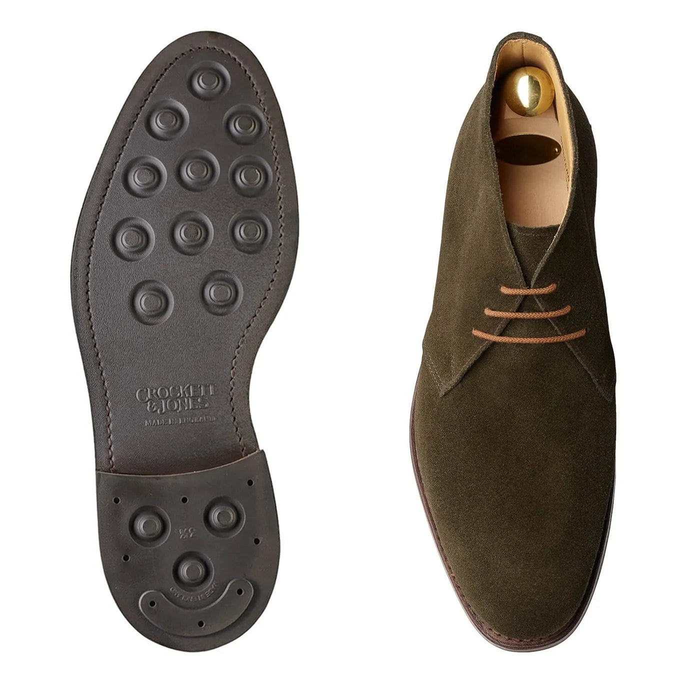 Lace Accent Versatile Fit Chiltern Earth Green Suede Perfect Cushion