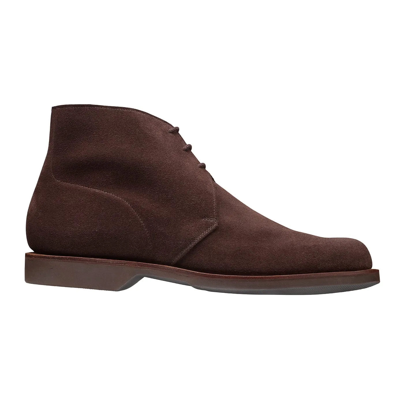 Chukka 4 Dark Brown Reverse Butt Suede Soft Soles Moon Night