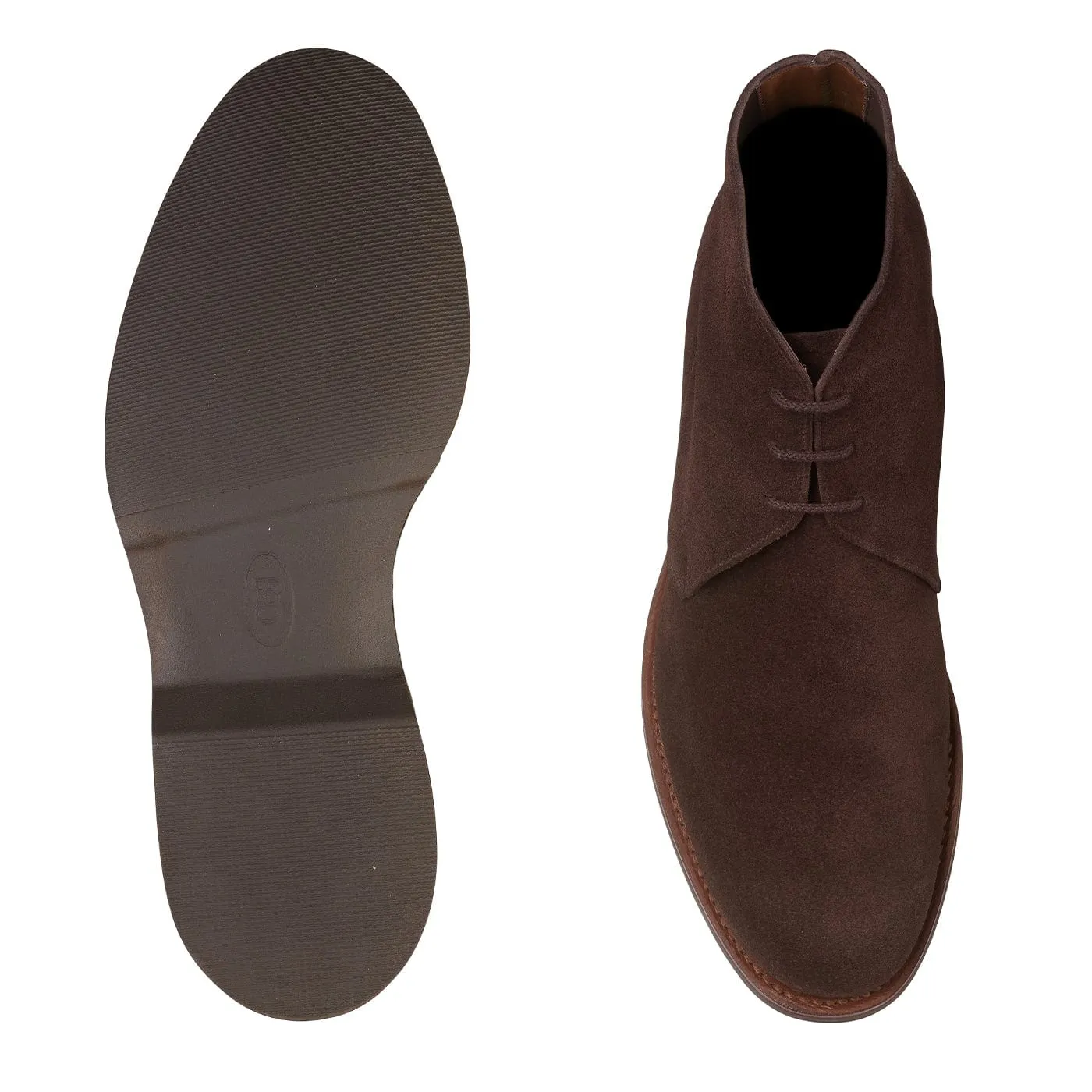 Club Mood Chukka 4 Dark Brown Reverse Butt Suede