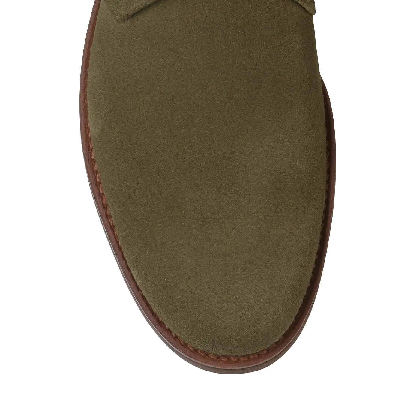 Chukka 4 Olive Reverse Butt Suede Removable Tide Glow