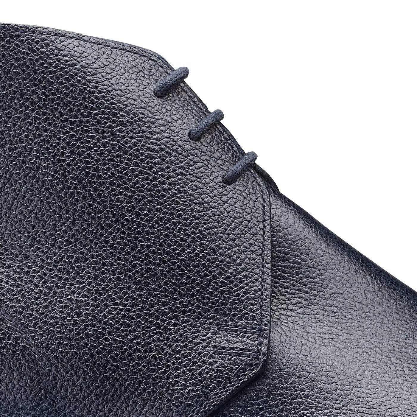 Chukka Navy Pebble Grain Gloss Grain Versatile Design
