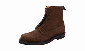 Smart Walk Church's Men's Brown welt-sewn Leather Eastville Lw Suede Lace Up Derby Boot Half-Boot ETC248