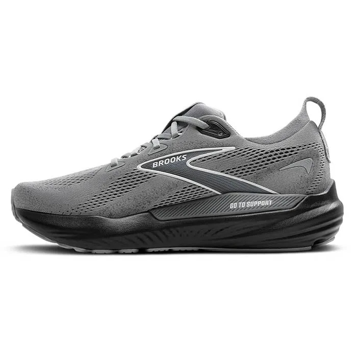 Commuter Style Mens Brooks Running Glycerin GTS 22 in Primer Gray/Ebony/Bluewash