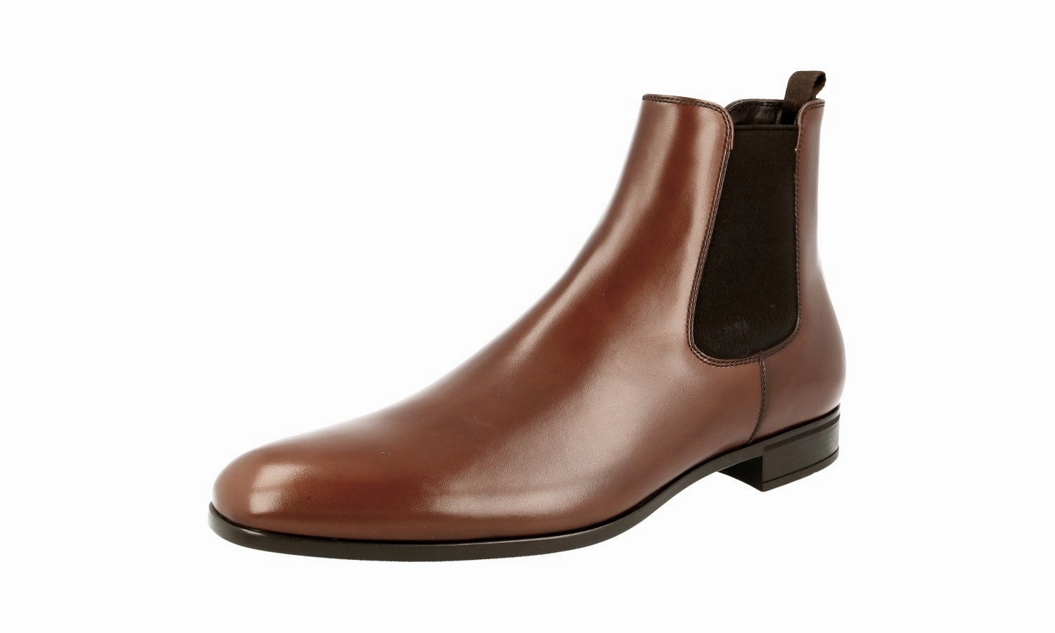 Urban Essential Prada Men's Brown Leather Half-Boot 2TC039