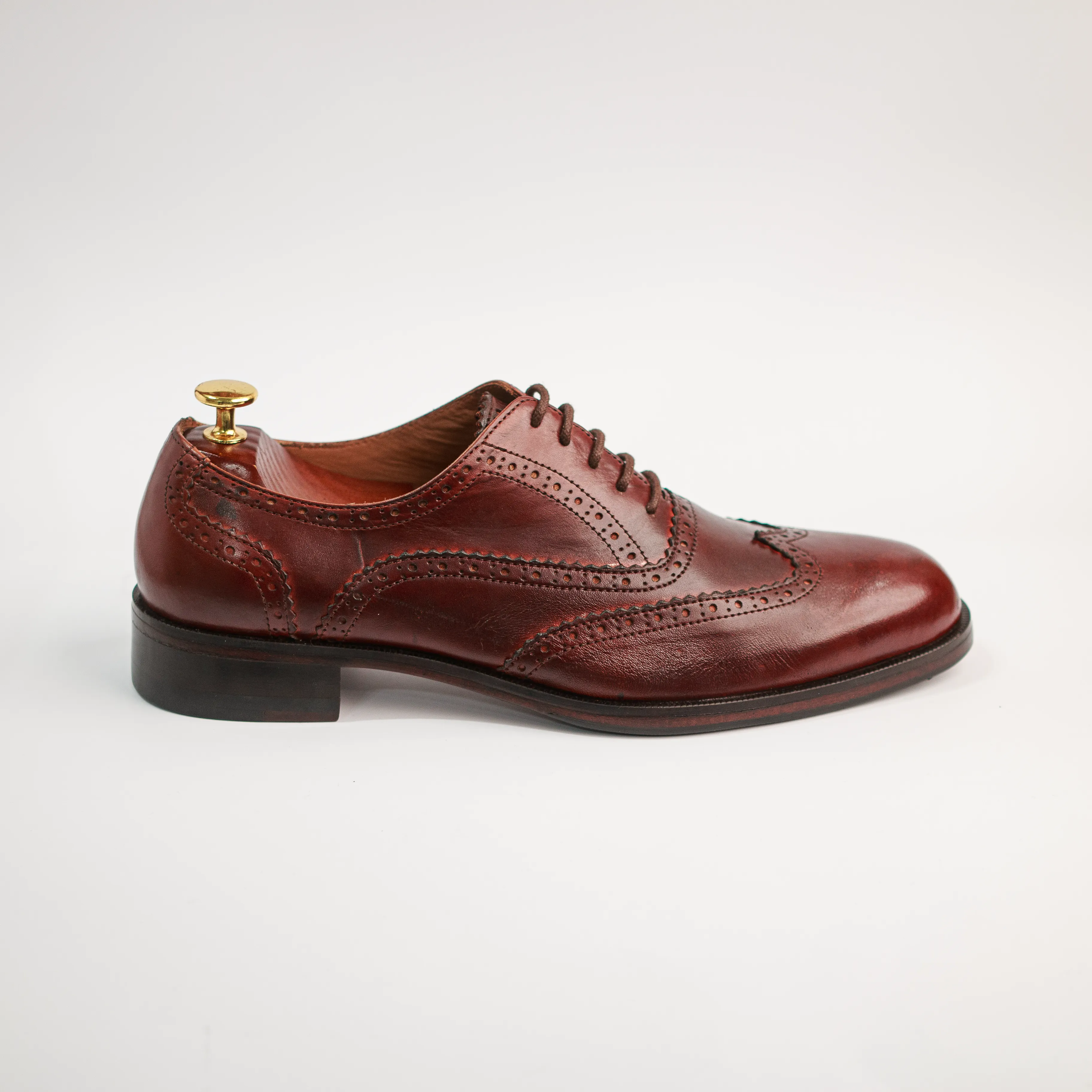 Matte Oxfords Structured Upper Professional Setting Windsor - Burgundy