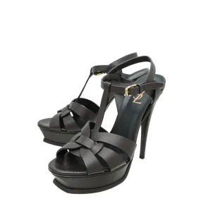 Gold High Heels YSL Chocolate Tribute Sandal 40