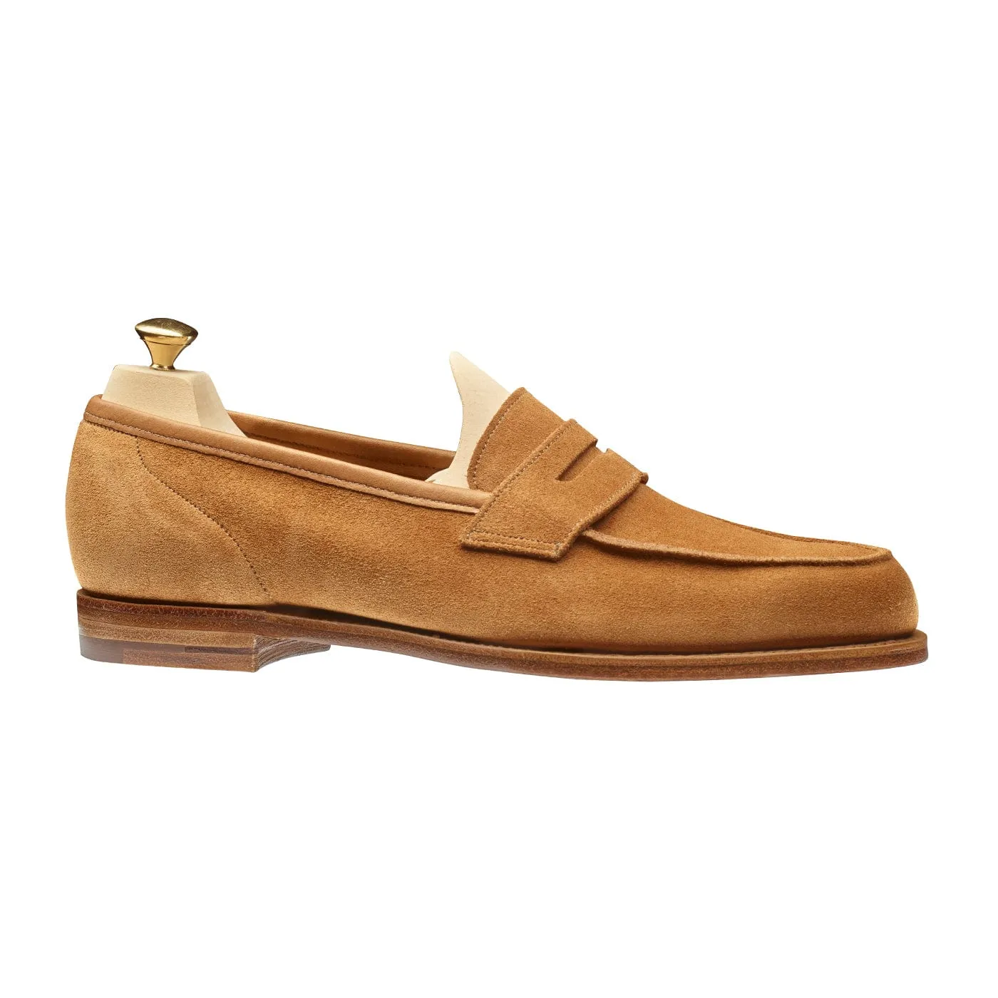 Lilou Tan Calf Suede Modern Comfort