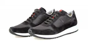 Prada Women's Black Leather Sneaker 3E5939 All Walks Work Comfort