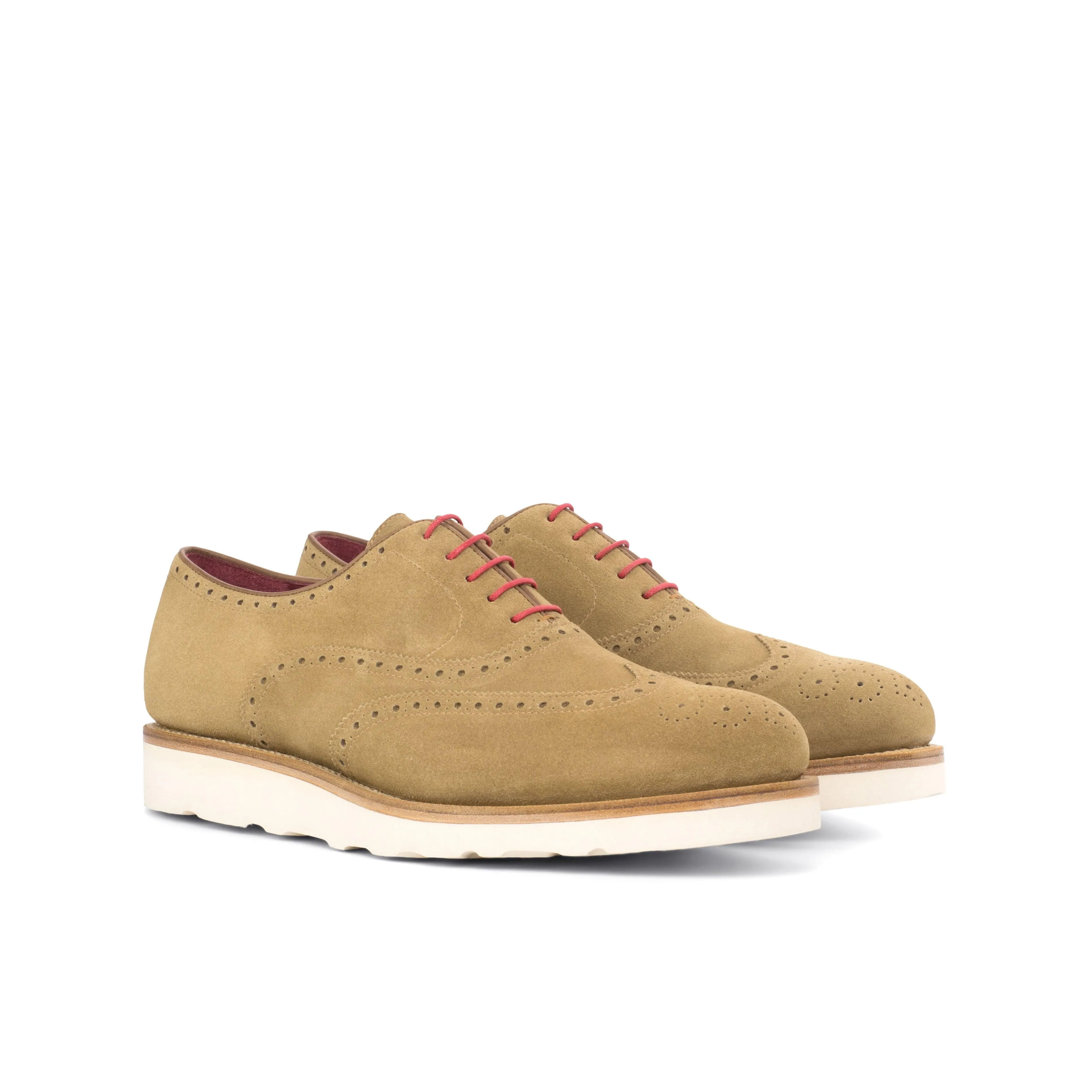 Casual Beige Suede Brogues Fast Commute